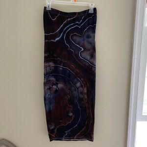 Katya Moon Dyes Tie Dye Tube Top Dress - Size L